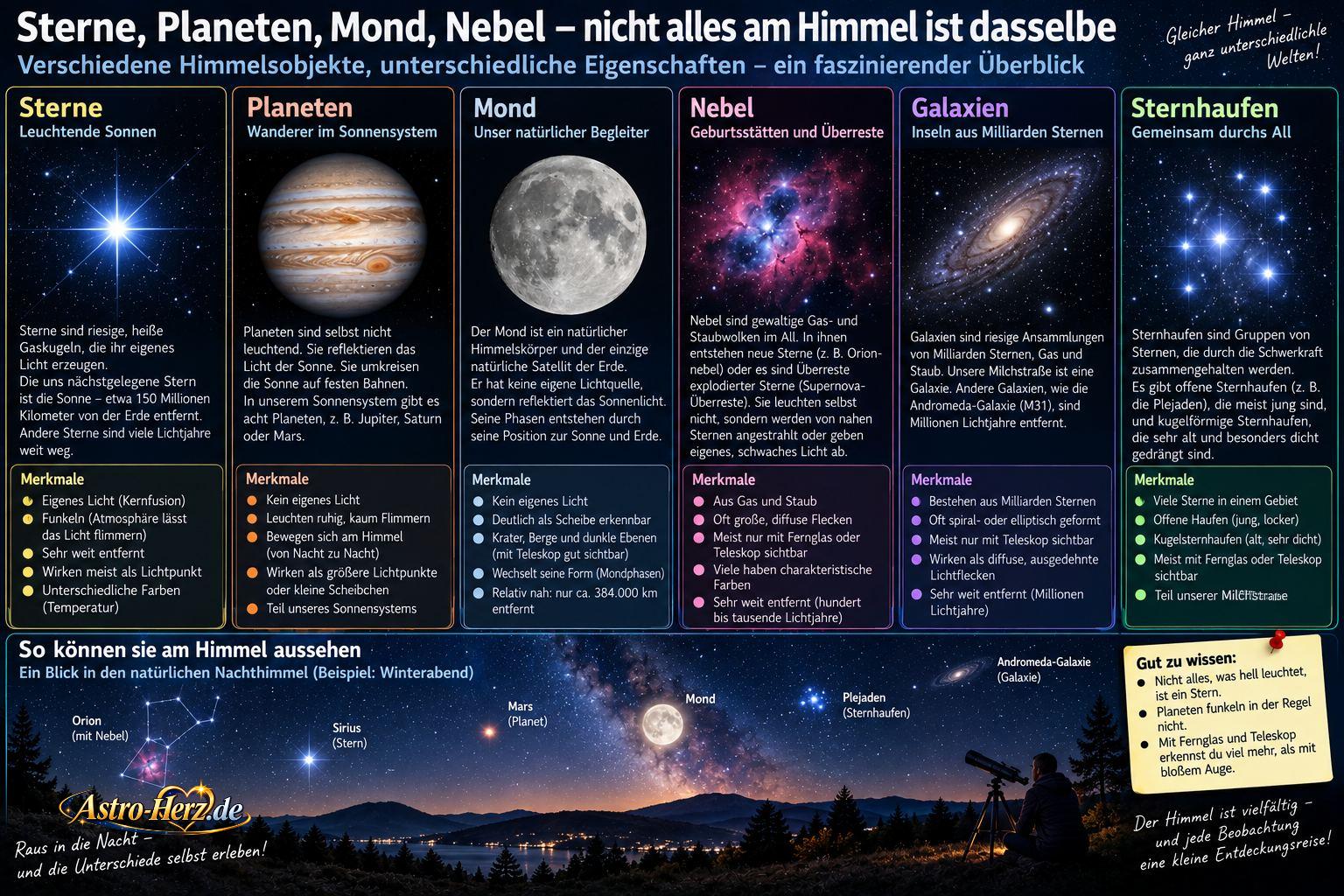 erklärung himmelsobjekte